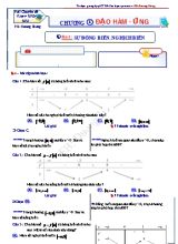 Tài liệu giảng dạy học sinh trung bình yếu hiệu quả cao - Chương 1 Sự đồng biến, nghịch biến - Dương Hùng